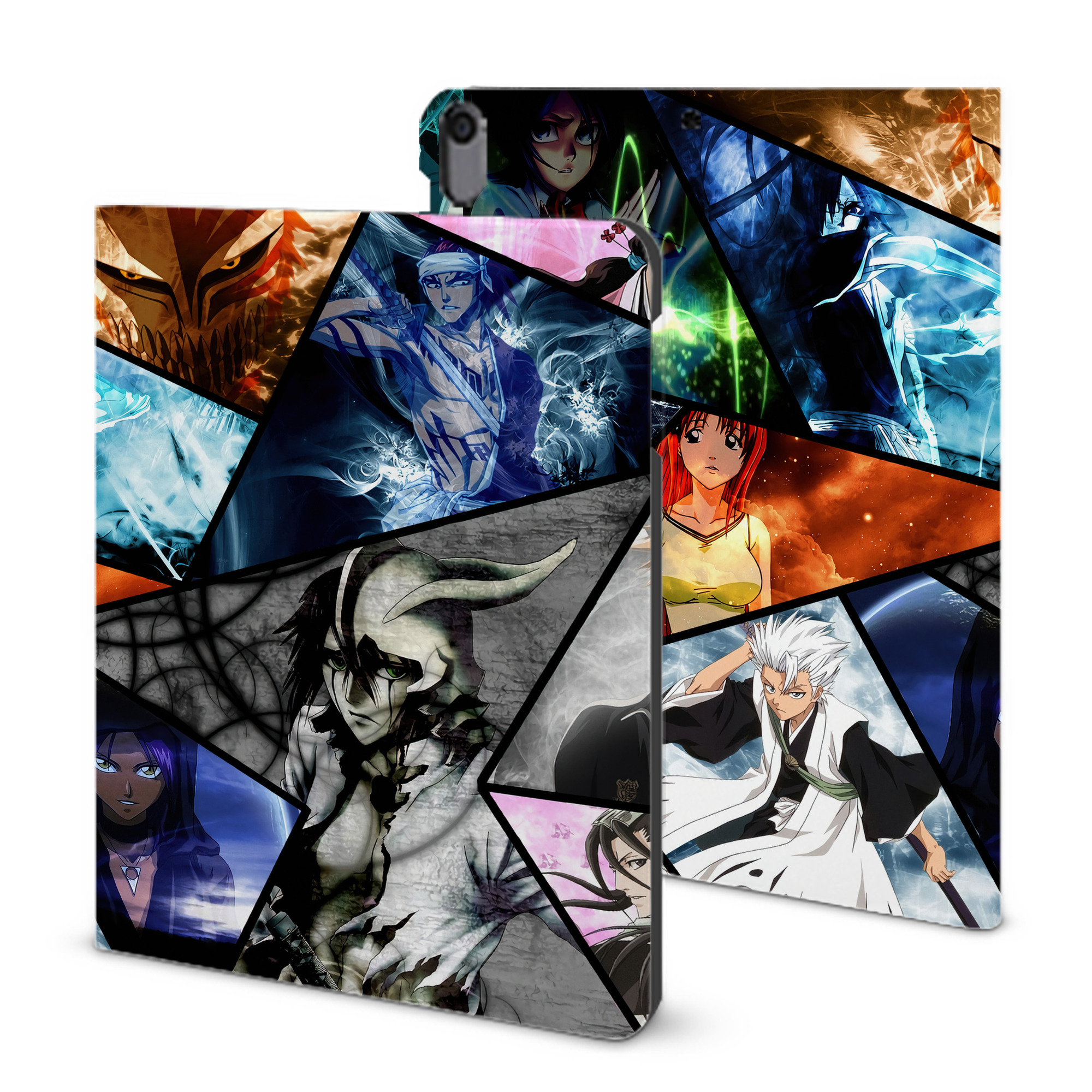 （画像用） ブリーチ BLEACH IPad ケース ブック型 PUレザー TPU 耐衝撃 軽量 薄型 ペン収納なし 全面保護 IPad 各モデル対応
